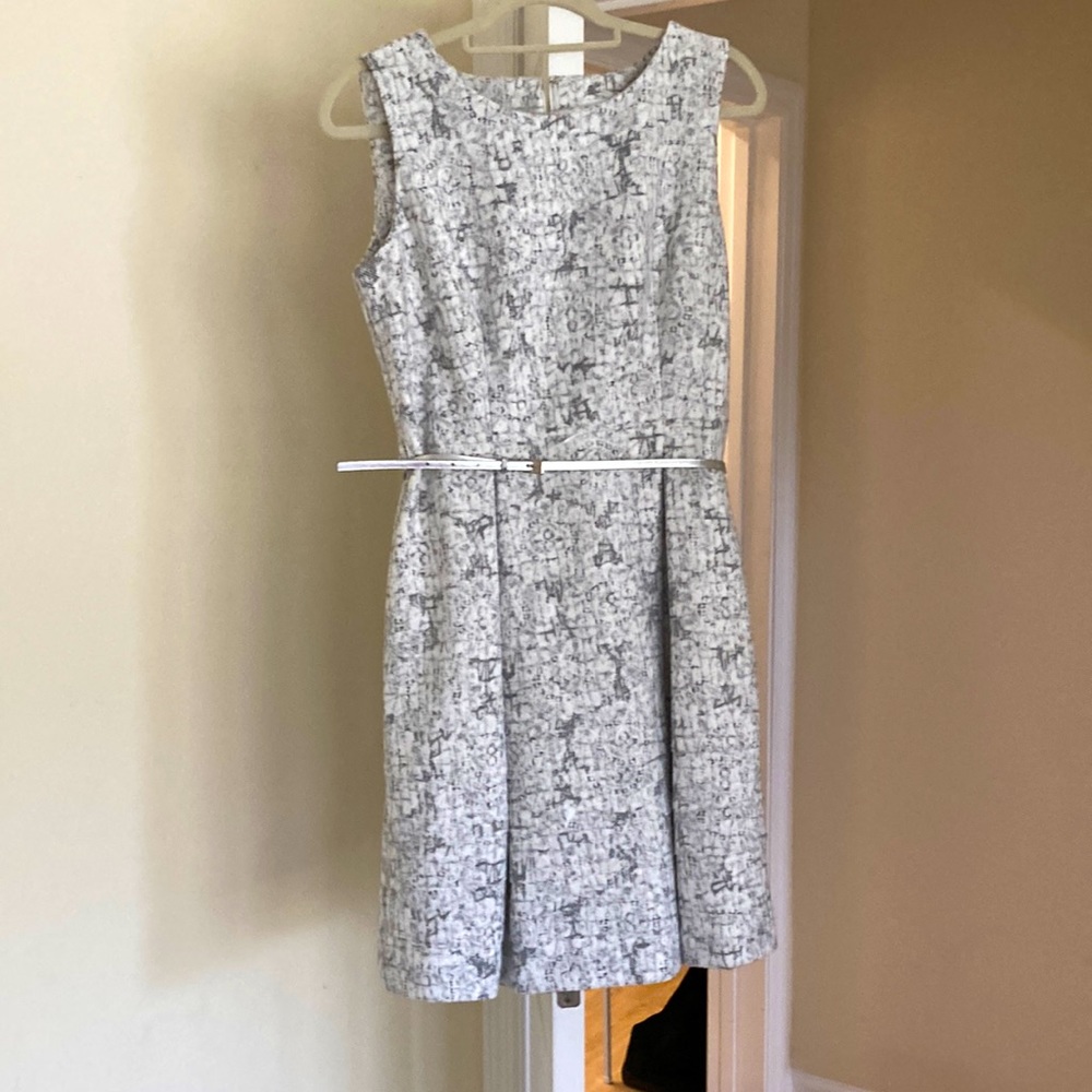 Calvin Klein white and black dress